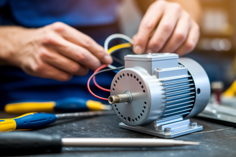 mains-electricien-moteur-trois-fils