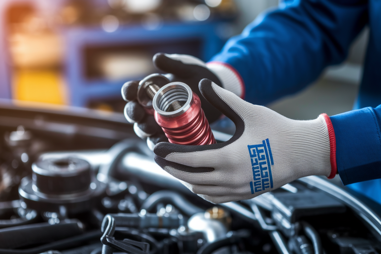 mains-mecanicien-gants-bobine-allumage