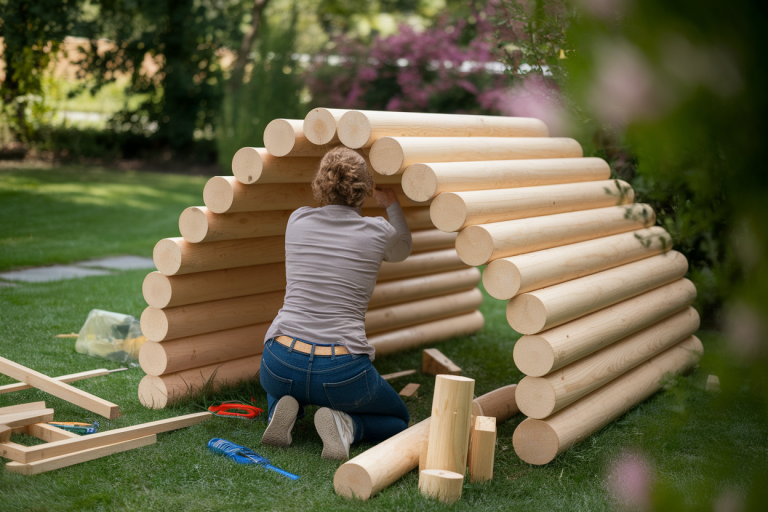 personne-dos-abri-bois-jardin