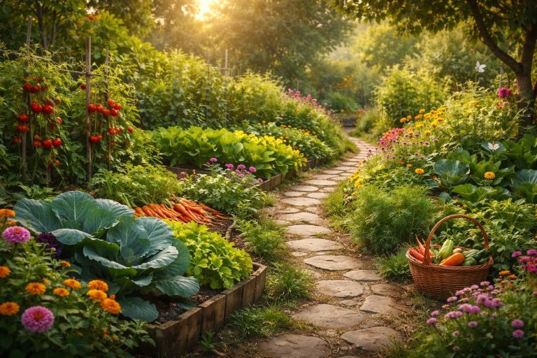 jardin-luxuriant-potager-fleurs-chemin-pierre