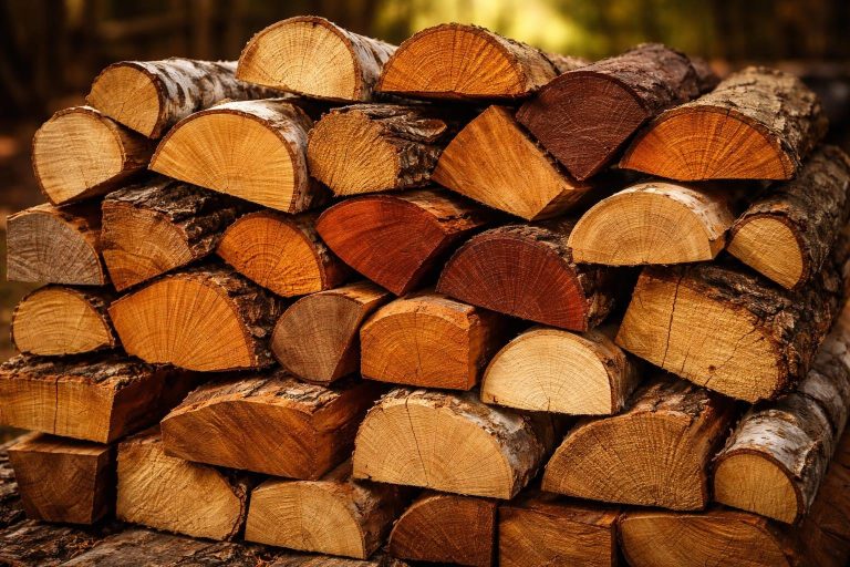 buches-bois-texture-couleur-variee